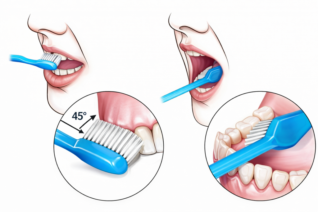 proper tooth brushing technique guide